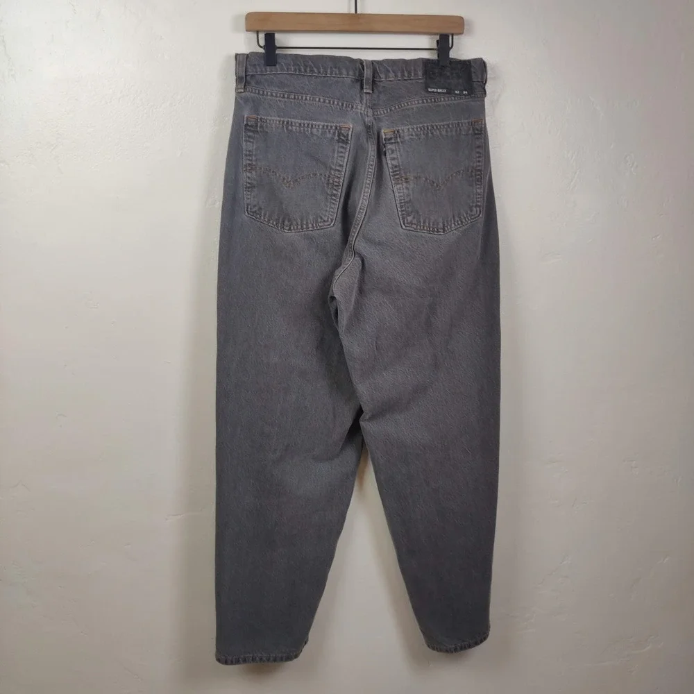 Levi's Super‎ Baggy Jeans Mens 32x30 Grey Relaxed Wide Leg Streetwear Skater